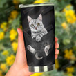 Cat In Pocket Cat Nutrition Facts Stainless Steel Tumbler, Tumbler Cups For Coffee/Tea, Great Customized Gifts For Birthday Christmas Thanksgiving