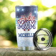 Personalized Hockey Who Believe In Himself Is Hockey Mom Stainless Steel Tumbler, Tumbler Cups For Coffee/Tea, Great Customized Gifts For Birthday Christmas Thanksgiving