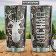 Personalized Deer Hunter Stainless Steel Vacuum Insulated, 20 Oz Tumbler Cups For Coffee/Tea, Great Customized Gifts For Birthday Christmas Thanksgiving, Perfect Gifts For Deer Lovers
