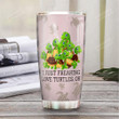 Personalized Green Sea Turtle Tumbler Cup I Just Freaking Love Turtles Stainless Steel Insulated Tumbler 20 Oz Best Gifts For Birthday Christmas Thanksgiving Tumbler For Camping Travelling