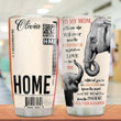 Personalized Elephant To My Mom You Are The Only One I Love You Most And Forever Stainless Steel Tumbler, Tumbler Cups For Coffee/Tea, Great Customized Gifts For Birthday Christmas Thanksgiving