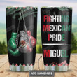Personalized Mexico Boxing Tumbler Cup, Fighting Mexican Pride, Stainless Steel Vacuum Insulated Tumbler 20 Oz, Best Gifts For Boxing Lover, Coffee/ Tea Tumbler, Best Gifts For Birthday Christmas