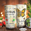 Sunflower Butterfly Cross Faith Personalized Tumbler Cup Jesus Has Called Me Stainless Steel Vacuum Insulated Tumbler 20 Oz Great Customized Gifts For Birthday Christmas Thanksgiving