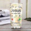 Sunflower Butterfly Cross Faith Personalized Tumbler Cup Jesus Has Called Me Stainless Steel Vacuum Insulated Tumbler 20 Oz Great Customized Gifts For Birthday Christmas Thanksgiving