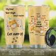 Corgi Get Over It Tumbler Your Corgi Shapes Stainless Steel Vacuum Insulated Double Wall Travel Tumbler With Lid, Tumbler Cups For Coffee/Tea, Perfect Gifts For Corgi Lovers On Birthday Christmas