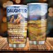 Personalized Riding Horse To My Daughter Tumbler I Believe In You Stainless Steel Vacuum Insulated Double Wall Travel Tumbler With Lid, Tumbler Cups For Coffee/Tea, Perfect Gifts For Birthday Christmas