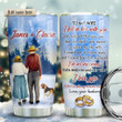 Old Couple With Beagle Personalized Tumbler Cup To My Wife I Fell In Love With You Stainless Steel Vacuum Insulated Tumbler 20 Oz Best Gifts For Wife On Valentine Anniversary Birthday
