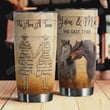 Personalized Horse You And Me Stainless Steel Vacuum Insulated Double Wall Travel Tumbler With Lid, Tumbler Cups For Coffee/Tea, Perfect Gifts For Couple On Birthday Valentine Anniversary