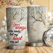 Butterfly Tree In The Winter Tumbler Cup Your Wings Were Ready But My Heart Was Not Stainless Steel Insulated Tumbler 20 Oz Tumbler Commemorate Customized Gifts For Birthday Christmas