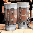 Personalized Wooden Metal Big Drum Stainless Steel Tumbler, Tumbler Cups For Coffee/Tea, Great Customized Gifts For Birthday Christmas Thanksgiving