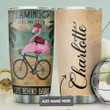 Flamingo Bicycle Personalized Tumbler Cup Life Behind Bars Stainless Steel Insulated Tumbler 20 Oz Great Gifts For Flamingo Lovers Best Gifts For Birthday Christmas Thanksgiving Coffee Tumbler