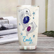 Personalized Dolphin Jewelry Style Drink Your Water Stainless Steel Tumbler, Tumbler Cups For Coffee/Tea, Great Customized Gifts For Birthday Christmas Thanksgiving