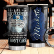 Navy Veteran Personalized Tumbler Cup I Love Freedom I Don't Care Stainless Steel Vacuum Insulated Tumbler 20 Oz Best Gifts For Army Soldiers Birthday Gifts Christmas Gifts For Veterans