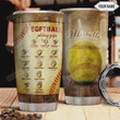 Personalized Softball Pitching Grips, Stainless Steel Tumbler, 20oz, Insulated Tumbler Cup, Tumbler Cups For Coffee/ Tea, Great Customized Gifts For Birthday Christmas