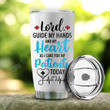 Personalized Medical Staffs Under God Jewelry Style Tumbler Cup Lord Guide My Hands Stainless Steel Vacuum Insulated Tumbler 20 Oz Great Customized Gifts For Birthday Christmas Thanksgiving