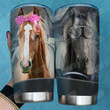 Horse Couple Drive Tumbler Cup Stainless Steel Insulated Tumbler 20 Oz Perfect Gifts For Horse Lovers Great Gifts For Birthday Christmas Valentine Anniversary Tumbler For Travelling Camping