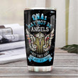 Personalized CNA May Not Be Angel Black Nurse Stainless Steel Tumbler, Tumbler Cups For Coffee/Tea, Great Customized Gifts For Birthday Christmas Thanksgiving