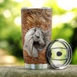 Personalized White Horse Leather Style Tumbler Cup Stainless Steel Insulated Tumbler 20 Oz Perfect Gifts For Horse Lovers Great Gifts For Birthday Christmas Thanksgiving Coffee/ Tea Tumbler