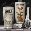 Personalized Golf Facts Stainless Steel Tumbler, Tumbler Cups For Coffee/Tea, Great Customized Gifts For Birthday Christmas Thanksgiving