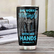 Health Symbol She Works Willingly With Her Hands Stainless Steel Tumbler, Tumbler Cups For Coffee/Tea, Great Customized Gifts For Birthday Christmas Thanksgiving