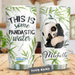Personalized Lovely Panda This Is Some Pandastic Water Stainless Steel Tumbler, Tumbler Cups For Coffee/Tea, Great Customized Gifts For Birthday Christmas Thanksgiving