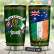 Celtic My Nation My Heritage Australia Personalized Tumbler Cup, Tumbler Cups For Coffee/Tea, Stainless Steel Vacuum Insulated Tumbler 20 Oz, Best Gifts For Birthday Christmas, Green Tumbler