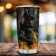 Egypt God Face To Face Egypt Gods Fire Stainless Steel Tumbler, Tumbler Cups For Coffee/Tea, Great Customized Gifts For Birthday Christmas Thanksgiving