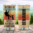 A Man With Guitar And His Cat Personalized Tumbler Cup Stainless Steel Vacuum Insulated Tumbler 20 Oz Best Gifts For Cat Lovers Great Gifts For Girls On Birthday Christmas Thanksgiving