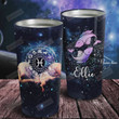 Personalized Zodiac Pisces Galaxy Tumbler Stainless Steel Vacuum Insulated Double Wall Travel Tumbler With Lid, Tumbler Cups For Coffee/Tea, Perfect Gifts For Birthday Christmas Thanksgiving