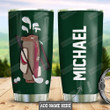 Personalized Golf Lover Tumbler Cup, Green Stainless Steel Insulated Tumbler 20 Oz, Best Gifts For Golf Player, Golf Lovers, Gifts For Birthday Christmas Thanksgiving, Coffee/ Tea Tumbler