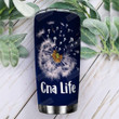 Personalized CNA Life Dandelion Flying Stainless Steel Tumbler, Tumbler Cups For Coffee/Tea, Great Customized Gifts For Birthday Christmas Thanksgiving