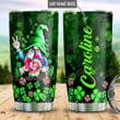 Hippie Gnome St Patrick's Day Personalized Tumbler Cup Stainless Steel Vacuum Insulated Tumbler 20 Oz Great Customized Gifts For Birthday Christmas Thanksgiving Coffee/ Tea Tumbler With Lid