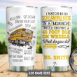 Personalized School Bus Driver Life I Watch 40-60 Screaming Kids Stainless Steel Tumbler, Tumbler Cups For Coffee/Tea, Great Customized Gifts For Birthday Christmas Thanksgiving