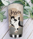 Black Coffee Cat Personalized Tumbler Cup Give Me My Coffee No One Gets Hurt Stainless Steel Insulated Tumbler 20 Oz Best Gifts For Cat Lovers Great Customized Gifts For Birthday Christmas