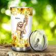 Sunflower And Sloth Stainless Steel Tumbler, Tumbler Cups For Coffee/Tea, Great Customized Gifts For Birthday Christmas Thanksgiving, Anniversary