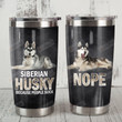 Husky Dog Steel Tumbler Siberian Husky Because People Suck Gifts For Siberian Husky Lovers Dog Lovers Pets Lovers 20 Oz Sport Bottle Stainless Steel Vacuum Insulated Tumbler