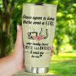 Coffee And Horse There Was A Girl Who Really Loved Coffee And Horses Stainless Steel Tumbler, Tumbler Cups For Coffee/Tea, Great Customized Gifts For Birthday Christmas Thanksgiving