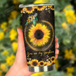 Sunflower And Turtle In The World You Can Be Anything Be Kind Stainless Steel Tumbler, Tumbler Cups For Coffee/Tea, Great Customized Gifts For Birthday Christmas Thanksgiving