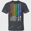 LGBT Flag Light Swords Gay Pride Sword Gift Shirts Unisex T-Shirt For Men Women Great Customized Gifts For Birthday Christmas Thanksgiving