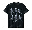 Dancing Skeleton Dabbing Skeletons Dance Boys Girls Kids T-Shirt
