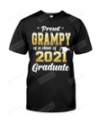 Proud Grampy Of A Class Of 2021 Graduate Senior Tshirt Grandmother Grandpa Graduation T-shirt a Son Daughter Graduating Quarantine Grand Dad Tee Grandfather T Shirt