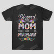 Blessed to Be Called Mom and Mamaw T-Shirt Mother's Day Women Shirt Birthday Tee from Son Daughter Tee for Grandmother Grandma Mama Shirts Maternity Shirts Christmas Xmas Anniversary Day