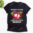 Autism Mom Son Shirt A Bond That Can't Be Broken Shirt Autism Heart Hugging Lovers T-shirt For Mothers Day Gift Happy Mothers Day