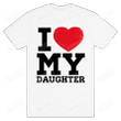I Heart My Daughter Funny T-shirt Tee Birthday Christmas Present T-Shirts Gift Women T-shirts Women Soft Clothes Fashion Tops Family T-shirts Unisex