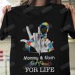 Personalized Autism Mom Mommy And Me Best Friends For Life Essential T-shirt, Unisex T-shirt For Men Women For Mom On Women's Day, Birthday, Anniversary Mother's Day