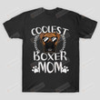 Glasses Coolest Boxer Dog Mom T-Shirt Boxing Mama Shirt Dog Paw Tee Mothers Day