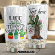Personalized Cactus Tumbler Life Is Like A Cactus Tumbler Gifts For Cactus Lovers On Birthday Christmas Thanksgiving 20 Oz Sports Bottle Stainless Steel Vacuum Insulated Tumbler