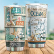 Personalized Vintage Lighthouse Tumbler I Go To Lose My Mind And Find My Soul Tumbler Gifts For Sea Lovers, Ocean Lovers 20 Oz Sports Bottle Stainless Steel Vacuum Insulated Tumbler