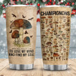 Mushroom Into The Forest I Find My Soul Stainless Steel Tumbler, Tumbler Cups For Coffee/Tea, Great Customized Gifts For Birthday Christmas Thanksgiving