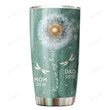Personalized Dandelion And Dragonflies Vintage Tumbler It's Hard To Forget Someone Tumbler Best Gifts For The Lost Ones In Heaven 20 Oz Sports Bottle Stainless Steel Vacuum Insulated Tumbler